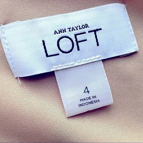 Ann Taylor (LOFT) Pink Floral Print Dress Size 4 - Picture 10 of 10